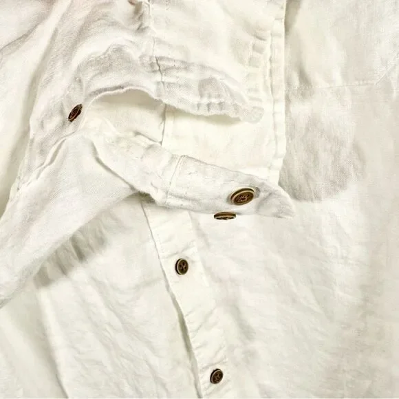 Ocean & Coast White Linen Button Down - Picture 6 of 14